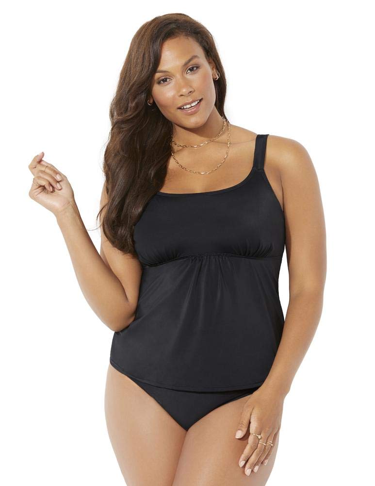 Plus Size Women's Flared Tankini Swimsuits - Comfortable & Stylish 2-Piece Bathing Suit for Curvy Women | Perfect for Beach Vacations, Pool Parties & Summer Getaways
