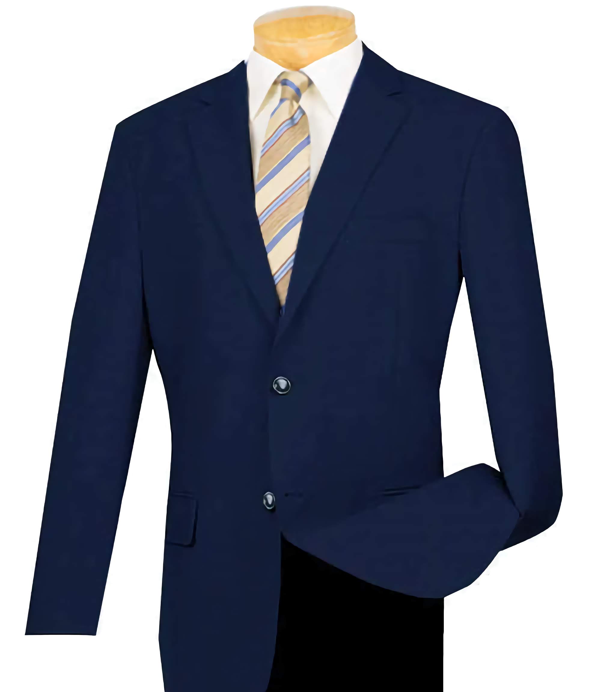 Men's Navy Blue Regular Fit Everyday Blazer Jacket for Work, Office & Casual Wear | Slim Fit Business Coat for Professional Style