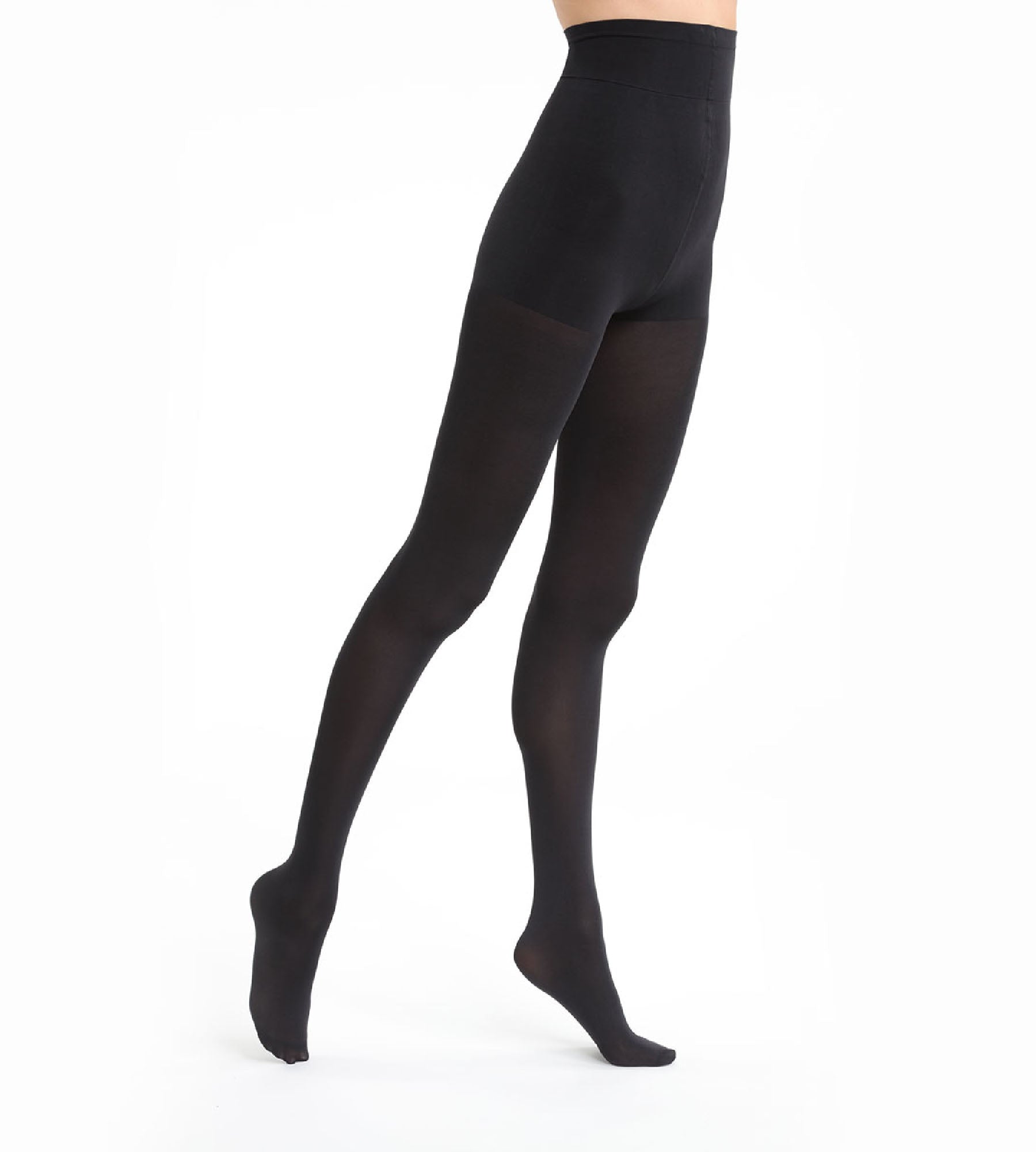 Black High Waist Opaque Tights 70D - Slimming & Comfortable Shapewear for Women | Perfect for Work, Parties & Everyday Wear