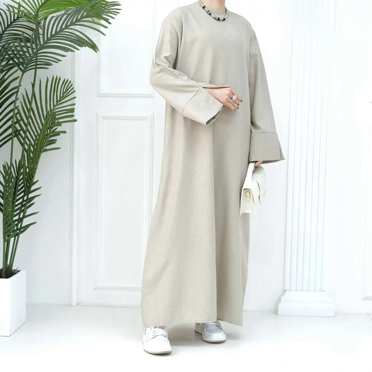 Turkish Loose Abaya Dress for Women - Comfortable Daily Wear Islamic Modest Clothing for Prayer, Mosque & Casual Outfits