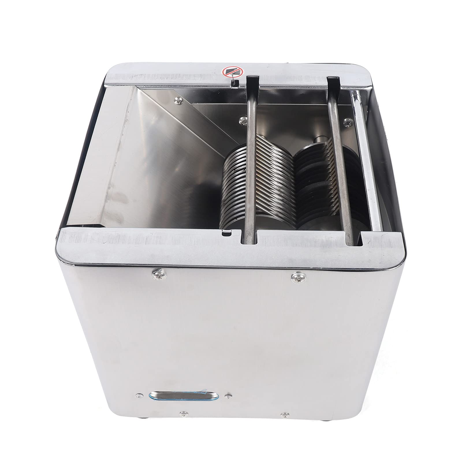 Commercial Meat Cutter Machine 110V - 8.5mm Stainless Steel Blade, 350lb/h Automatic Meat Slicer for Beef, Pork, Chicken - Cube, Strip & Shred Meat - Restaurant & Butcher Shop Food Processing Equipment - Perfect for Deli, BBQ & Meal Prep