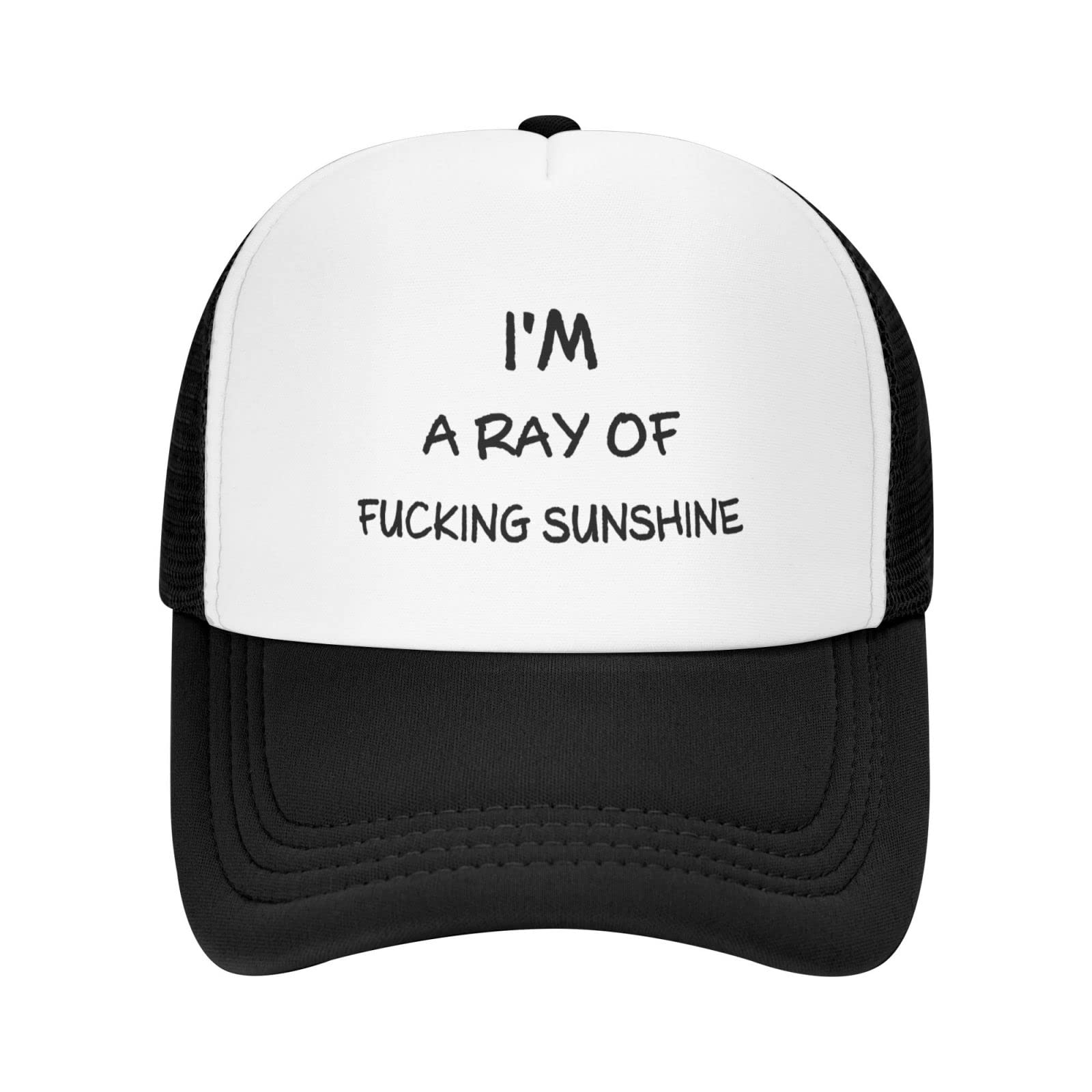 Funny Unisex Adjustable Trucker Hat - 'I'm A Ray of Fucking Sunshine' Baseball Cap for Men & Women | Dad Hat, Fishing Hat, Sun Protection | Perfect for Outdoor Activities, Concerts & Casual Wear