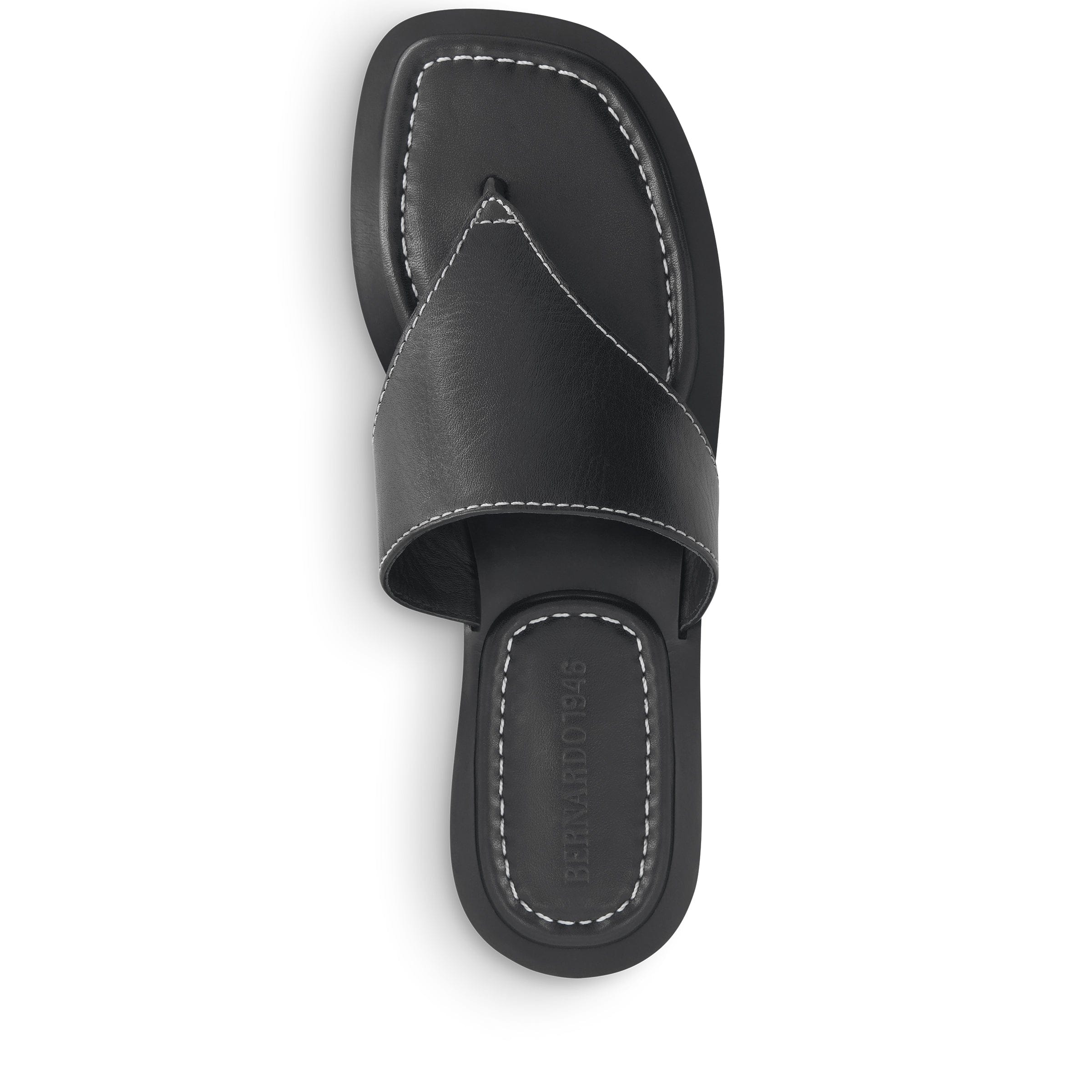 Agora Comfortable Thong Sandals for Women - Black Flip Flops for Beach, Pool & Summer Outfits
