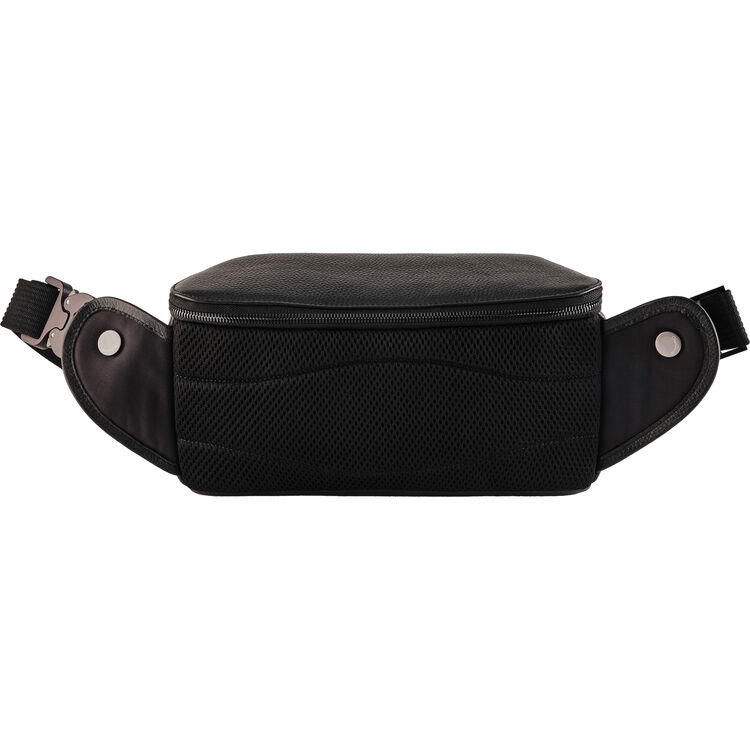 Premium Oberwerth Sling Bag - Pure Black with Red Lining | Durable Crossbody Bag for Travel, Photography & Everyday Use