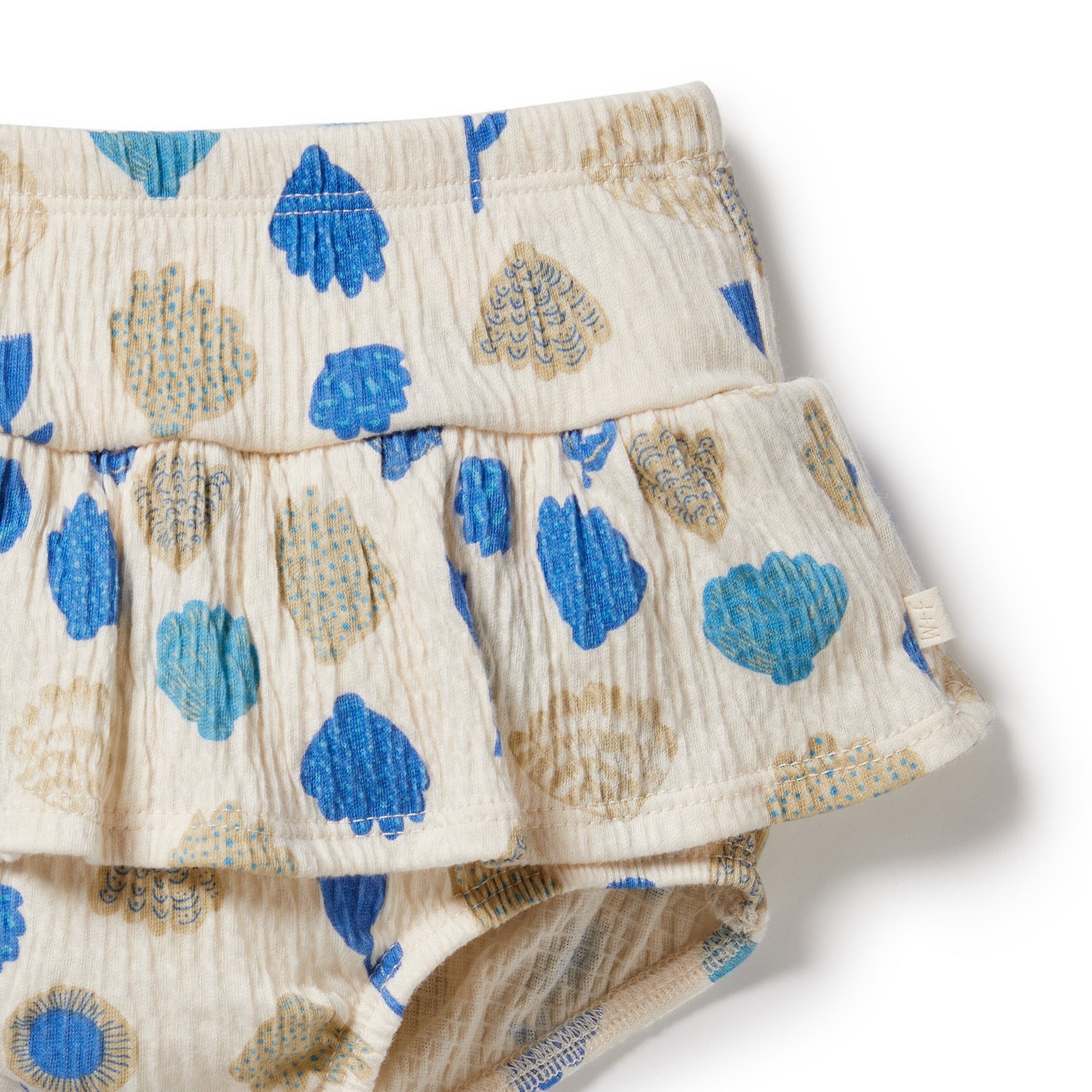 Ocean Breeze Crinkle Ruffle Nappy Pant - Soft Baby Diaper Cover with Elastic Waist for Newborns & Toddlers - Perfect for Playtime, Photo Shoots & Special Occasions