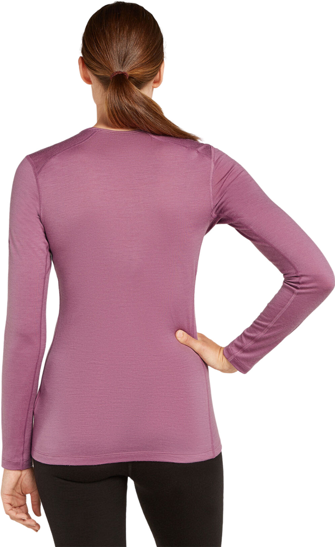 200 Oasis Long Sleeve Crewneck T-Shirt for Women - Soft Cotton Comfort Fit Casual Top - Perfect for Everyday Wear, Layering & Office Outfits
