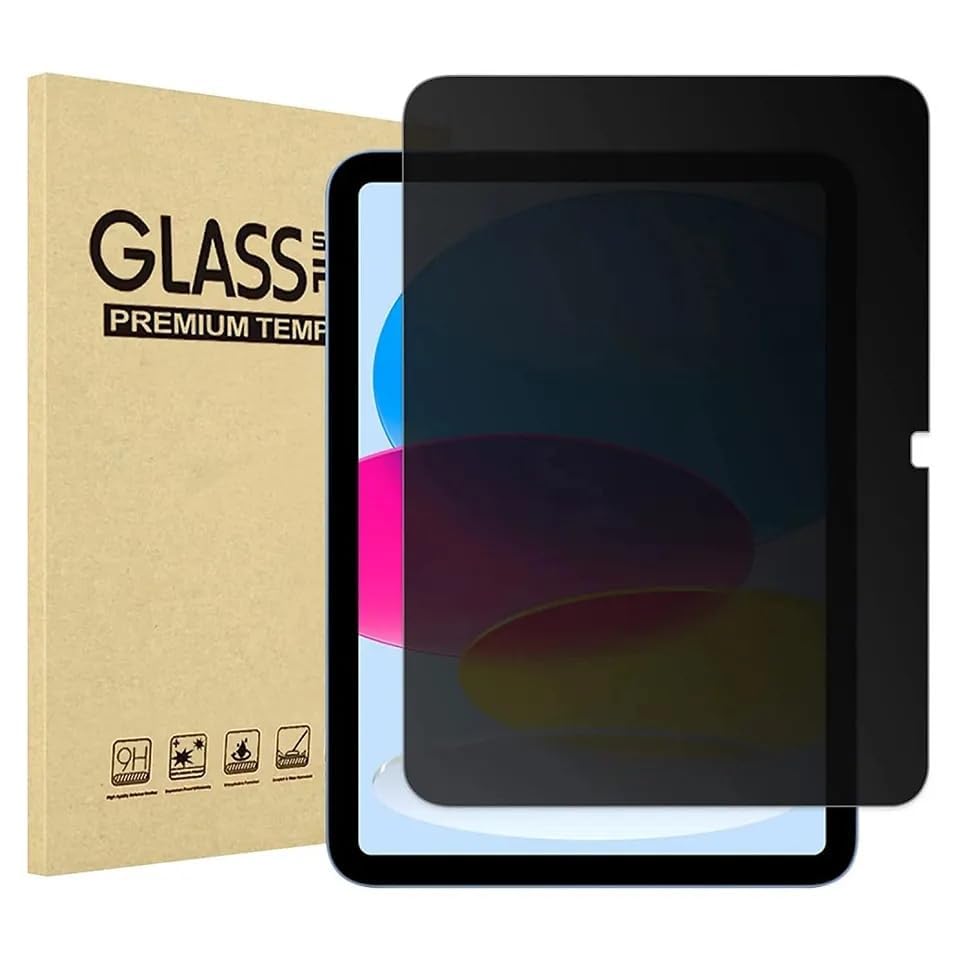 10.5 Inch iPad Air 3 (2019) & iPad Pro (2017) Privacy Screen Protector - Tempered Glass, Apple Pencil Compatible, Anti-Spy, HD Clear (1 Pack) - Perfect for Office, Travel & Secure Browsing