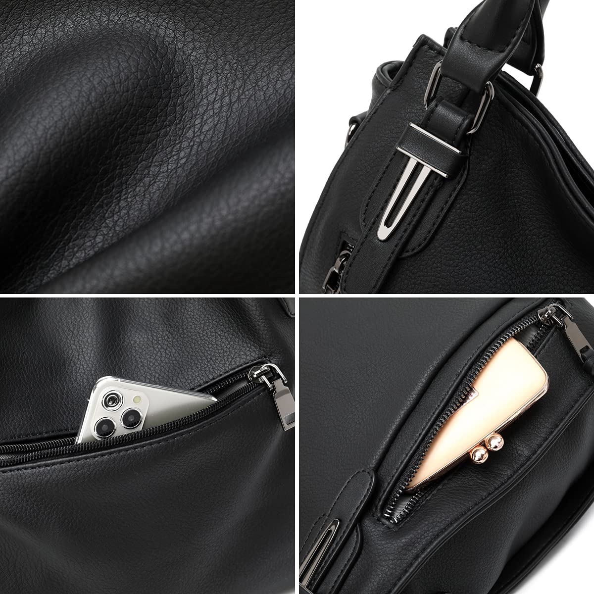 Stylish Hobo Bags for Women - Faux Leather Boho Shoulder Bag & Crossbody Purse - Perfect for Work, Travel & Everyday Use