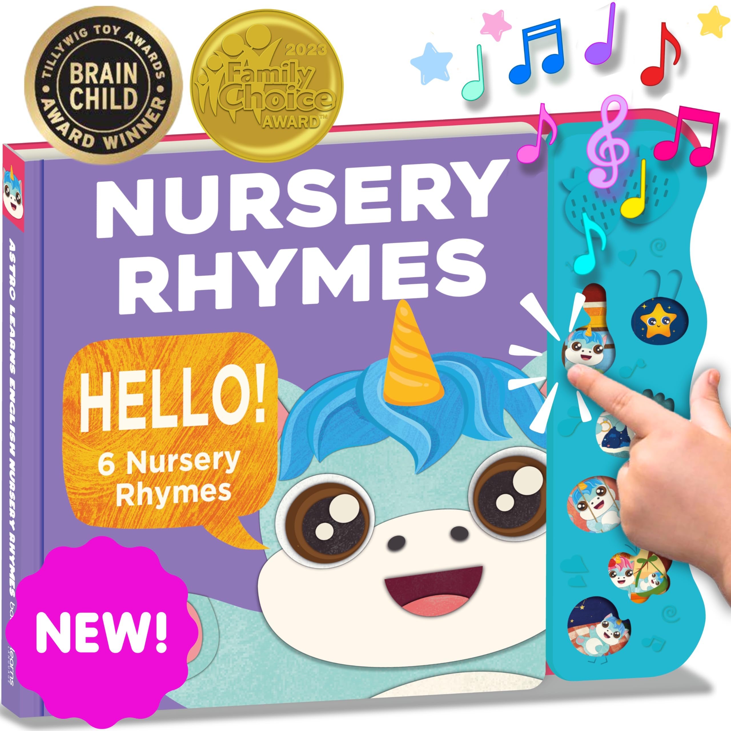 **Best Nursery Rhymes & Learning Toys for Toddlers 1-3 Years Old | Interactive Sound Books, Montessori Educational Gifts for Boys & Girls | Perfect for Early Learning, Playtime & Bedtime Stories**