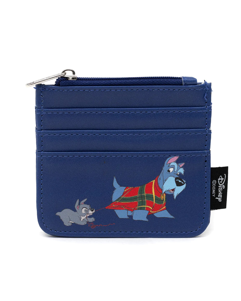 Disney Lady and the Tramp Wallet Card Holder - Cute Cartoon Character Credit Card Case for Women, Perfect for Gift, Travel, and Everyday Use