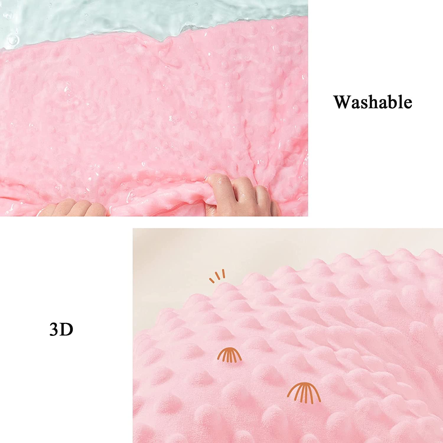 3D Massage Bubble Maternity Pillow - Scientific Pressure Zoning, Full Adjustable Length & Two-Way Spacing, Washable Inner Liner - Perfect for Pregnancy Support & Back Pain Relief