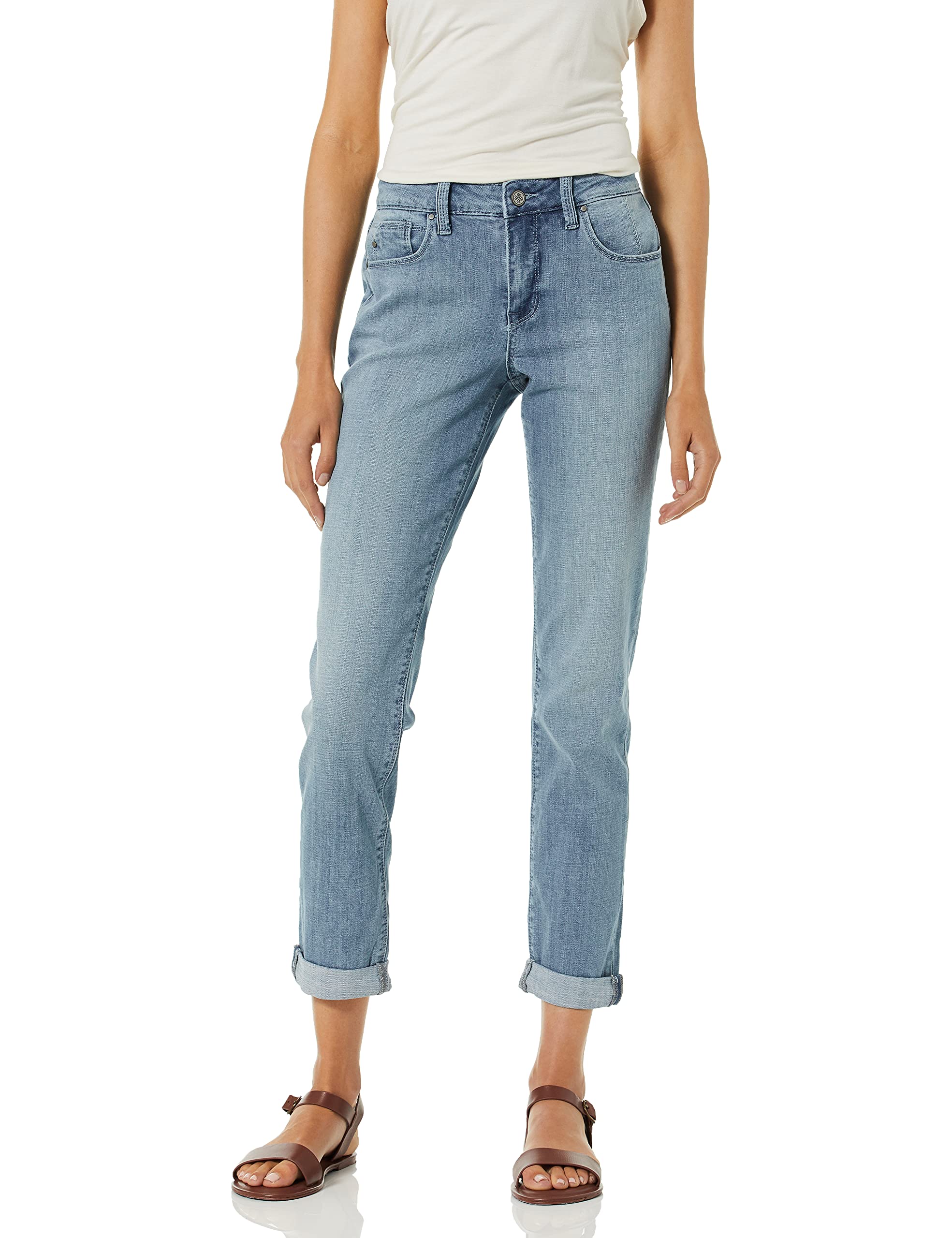 Laurie Felt Women's Classic Denim Boyfriend Jeans - High Waisted Stretch Comfort Fit for Casual Wear & Everyday Outfits