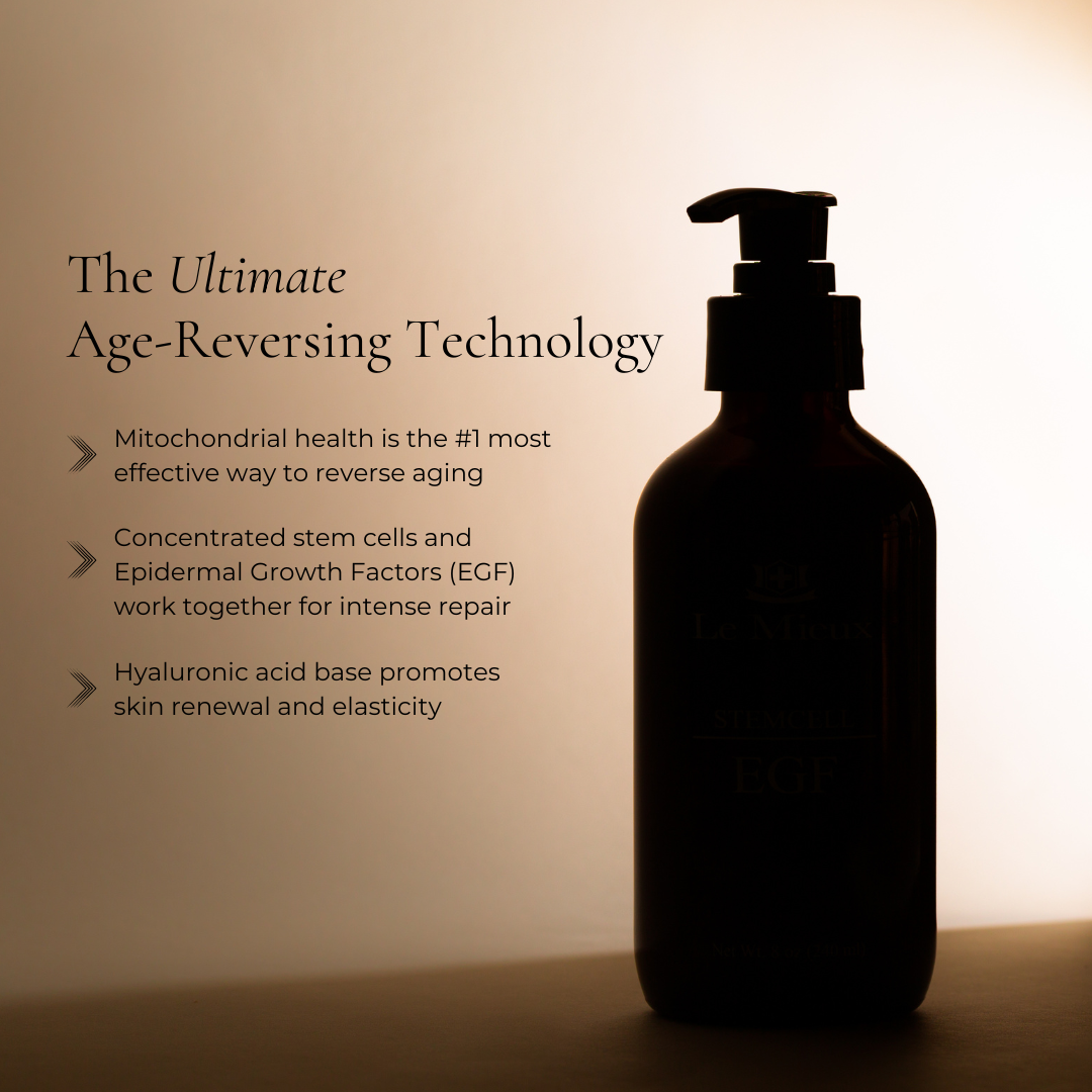 StemCell EGF Deluxe Anti-Aging Serum - Premium Facial Treatment for Wrinkles & Fine Lines - Perfect for Night Skincare Routine & Daily Hydration