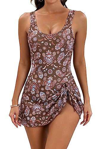 Brown Floral Printed