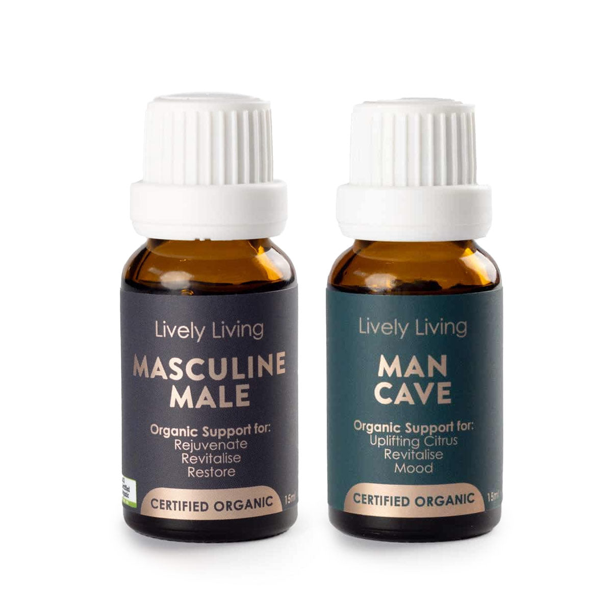 Premium Men's Essential Oil Set - Lavender & Eucalyptus Aromatherapy for Relaxation & Stress Relief - Perfect for Massage, Meditation & Home Spa