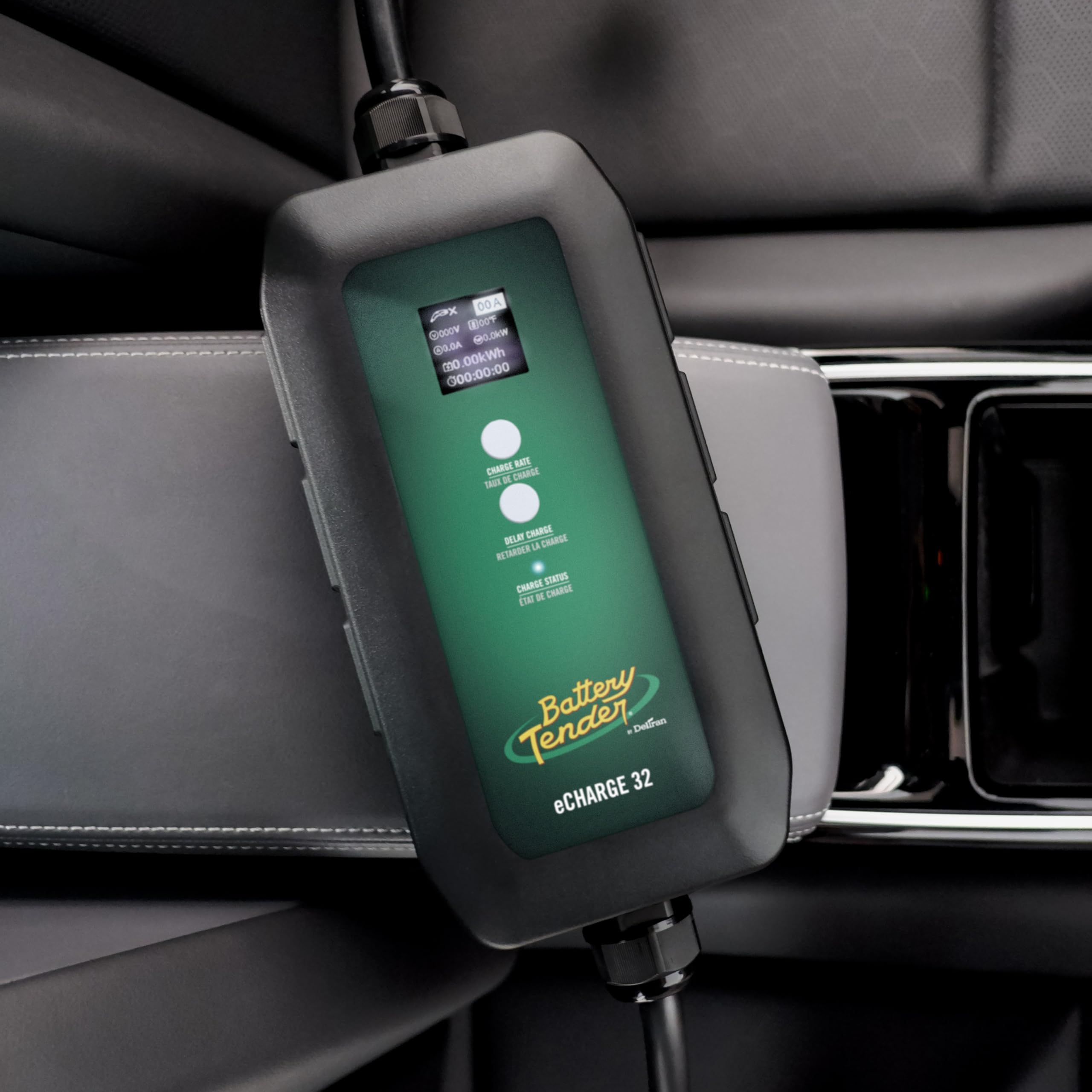 Battery Tender eCharge 32 AMP Level 1+2 Portable EV Charger for Electric Vehicles - 022-3017-DL-WH - Fast Charging at Home & On The Road