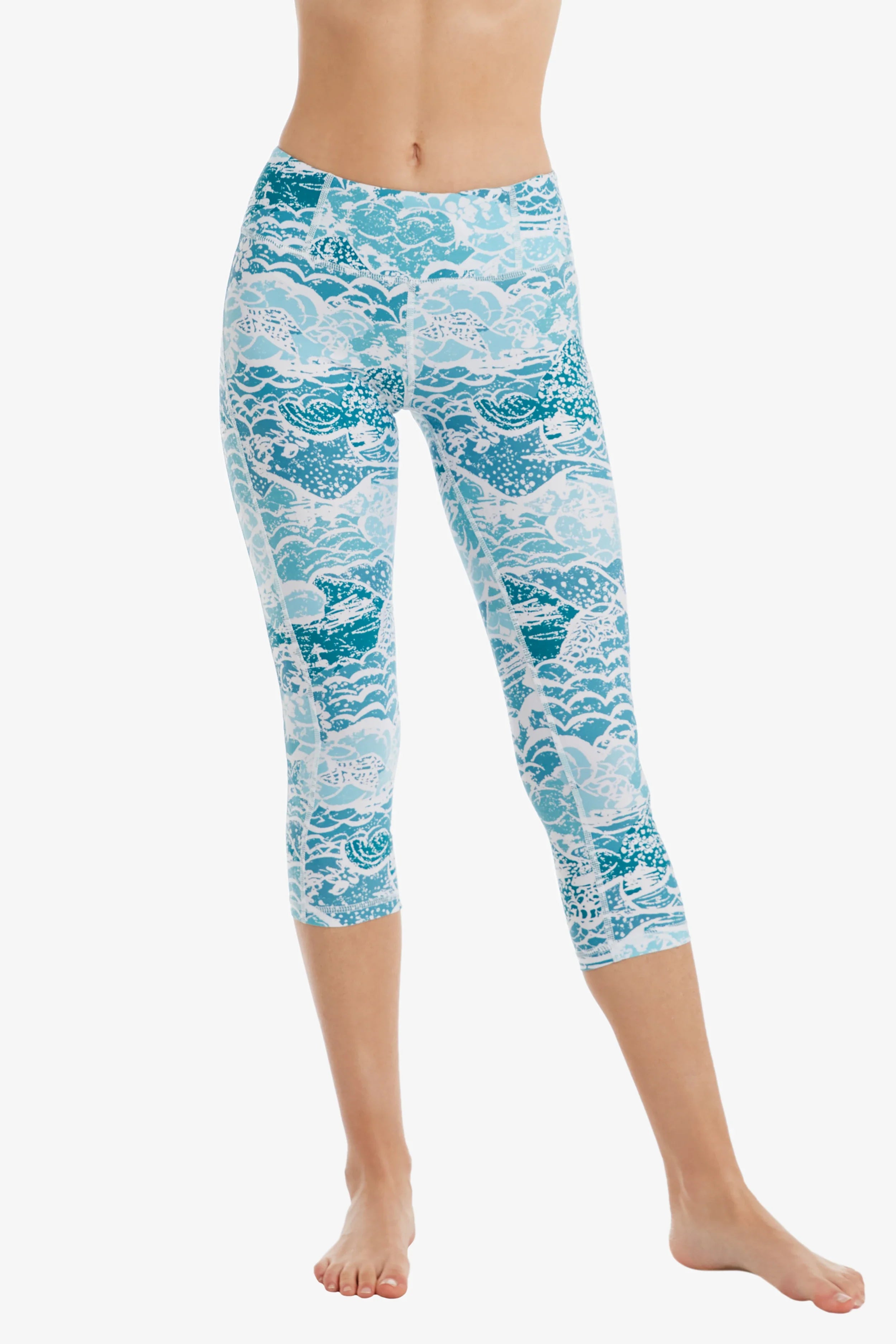 Malibu Swim Leggings - High Waisted Quick Dry Swimwear for Women - Perfect for Swimming, Surfing & Beach Yoga