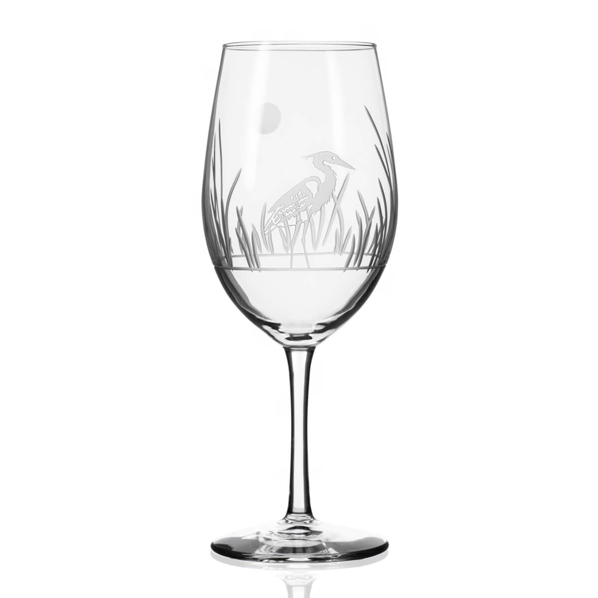 Heron 18oz All-Purpose Wine Glasses Set of 4 - Elegant Stemware for Red, White, and Sparkling Wine - Perfect for Dinner Parties, Weddings, and Home Entertaining