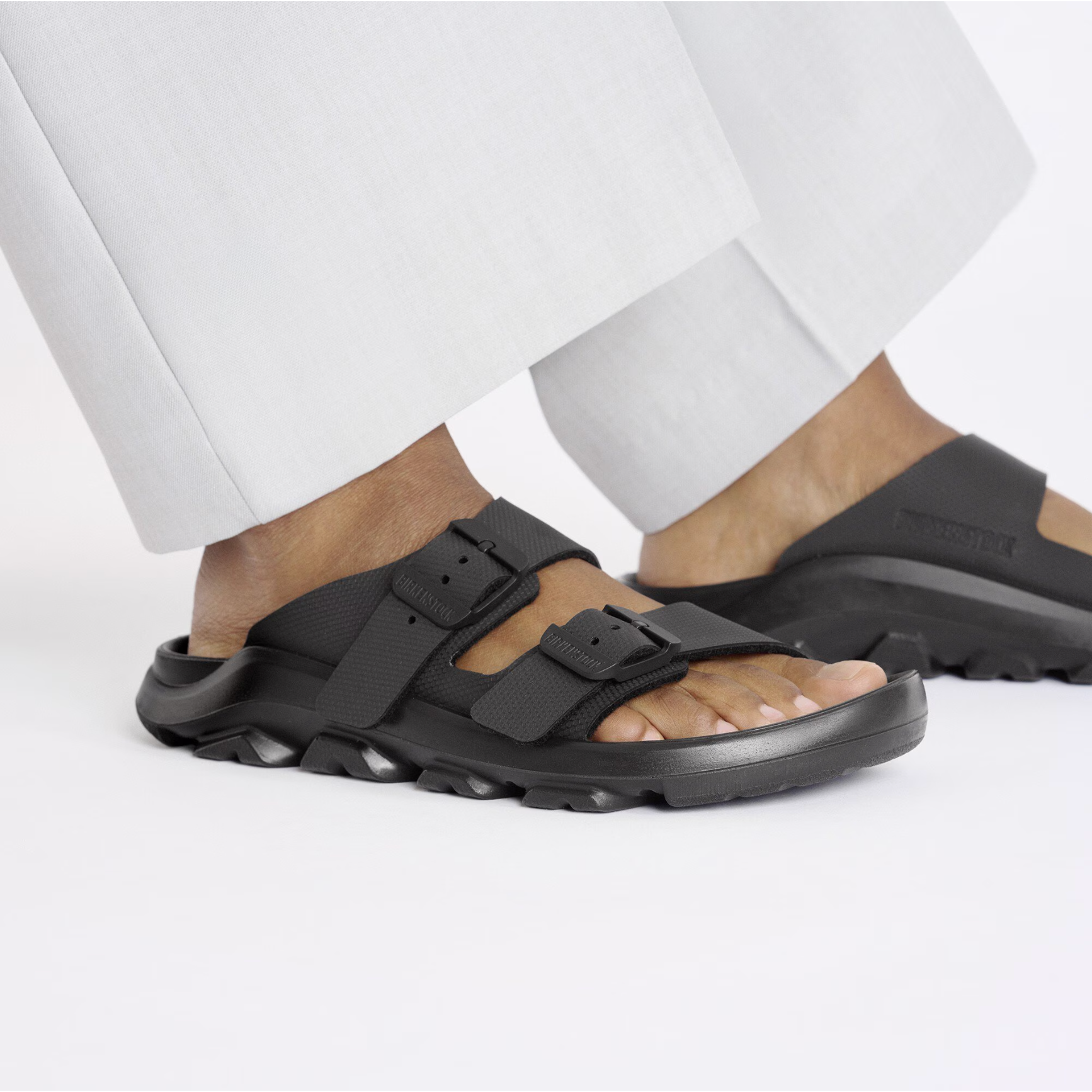 Birkenstock Mogami 2 Strap Sandals for Women - Comfortable Birko-Flor Upper with Adjustable Buckles - Perfect for Casual Wear, Beach, and Summer Outfits