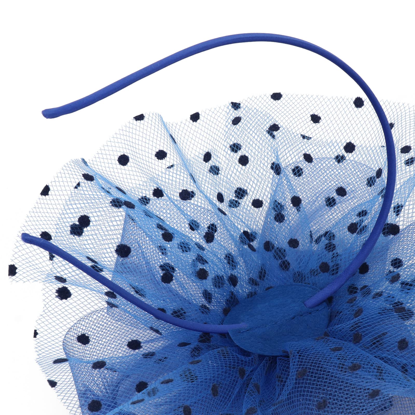 Elegant Women's Kentucky Derby Fascinator Hats with Flower, Headband & Clip - Tea Party Headwear for Women & Girls - Perfect for Weddings, Races & Special Occasions