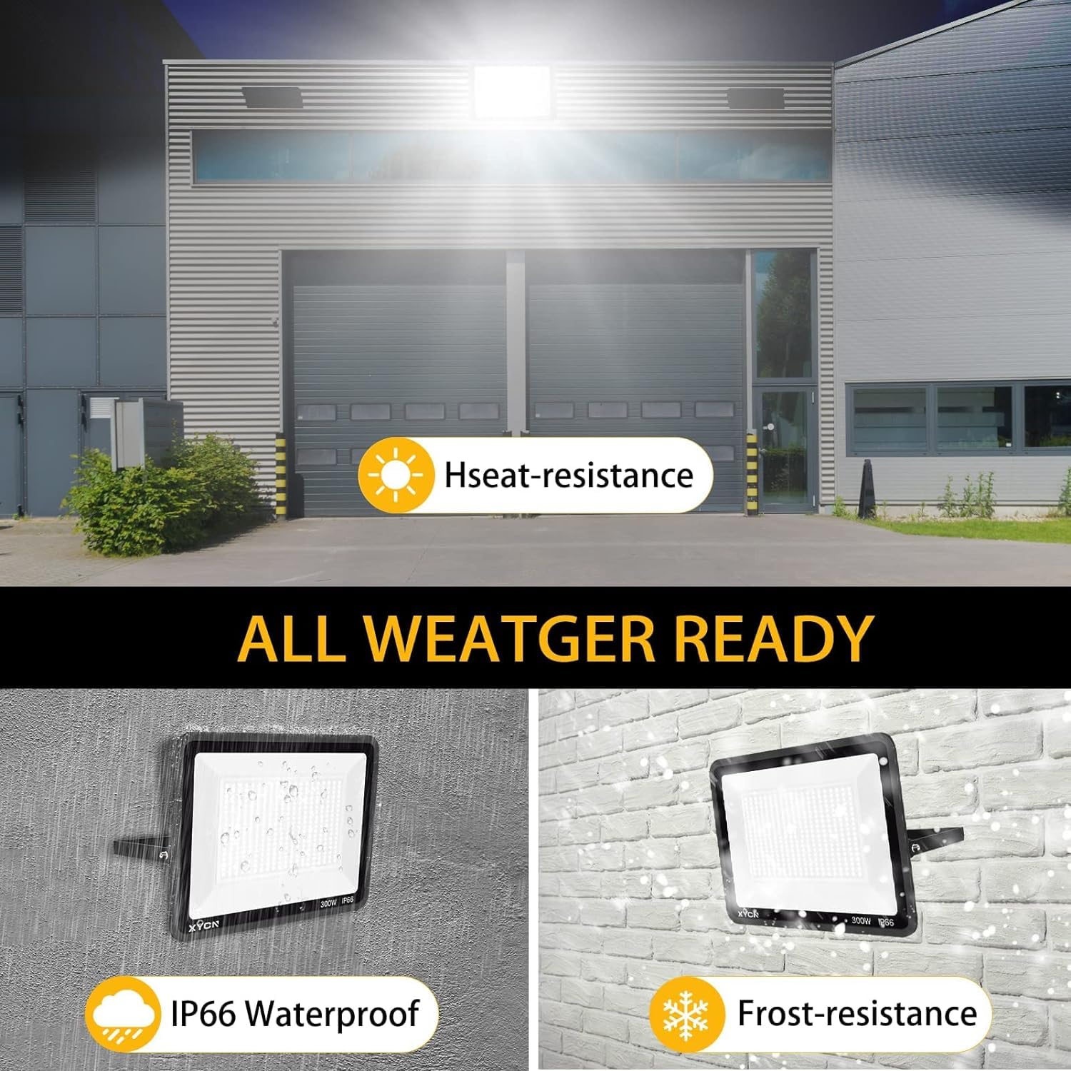 2 Pack 240W LED Flood Lights, 100-277V IP65 Waterproof, 5000K Daylight White, 1700W Equivalent 36500LM Super Bright - Commercial & Outdoor Lighting for Stadiums, Backyards, Parking Lots, Warehouses, and Sports Fields