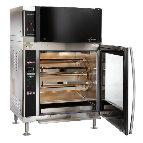 Alto Shaam AR7EVHSGLPANE Commercial Rotisserie Oven - Ventless Design with 7 Spits, Holds 21-28 Chickens - Perfect for Restaurants, Catering & Large Events