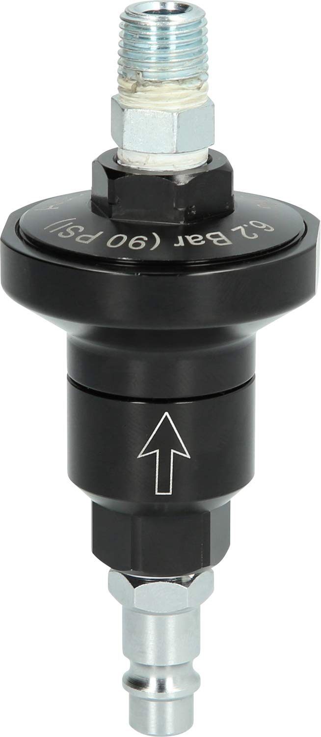 KS Tools 515.3366 High-Pressure Compressed Air Regulator - 10.0 to 6.2 Bar Adjustable - Perfect for Industrial Pneumatic Systems & Air Tool Pressure Control