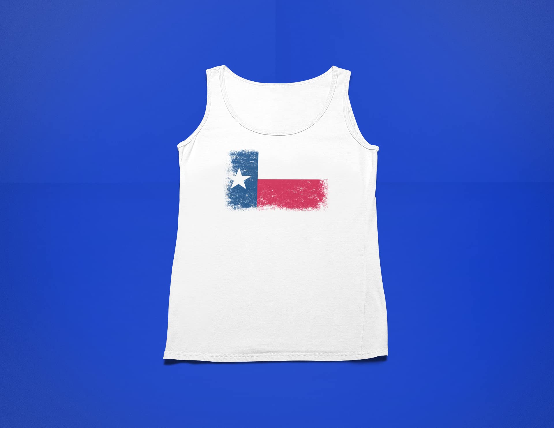 Born and Raised Texas State Flag Men's Tank Top - White, Medium - Perfect for Summer BBQ, Beach Outings & Patriotic Events