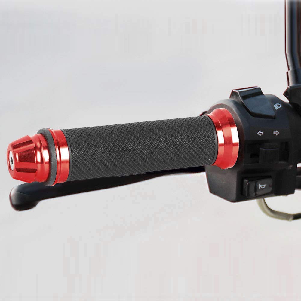 CNC Aluminum Motorcycle Grips - Universal 7/8
