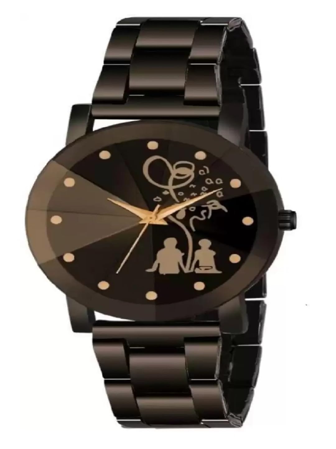 Vintage Analog Black Dial Women's Metal Watch - Elegant Timepiece for Office, Party & Everyday Wear
