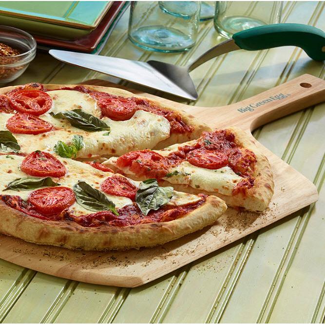 Premium Big Green Egg Pizza Slice Server with Ergonomic Soft Grip Handle - Perfect for Outdoor Grilling, BBQ Parties & Wood-Fired Pizza Nights (Model 114143)
