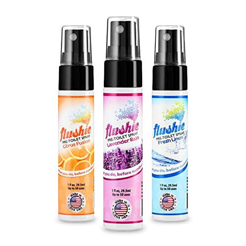 Travel Size Toilet Deodorizer Spray - Portable Bathroom Freshener for Poop Odor Elimination, Essential Travel Toiletries for Home & On-The-Go Use