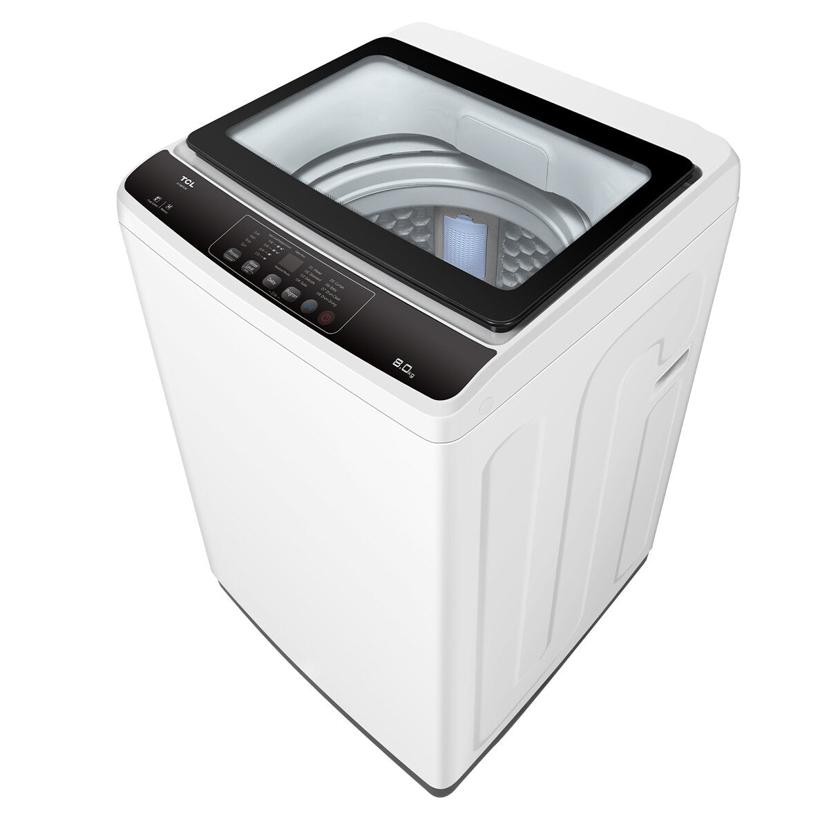 TCL 8kg Top Load Washing Machine F708TLW - Energy Efficient Laundry Washer for Small Homes & Apartments - Perfect for Daily Clothes, Bedding & Baby Items
