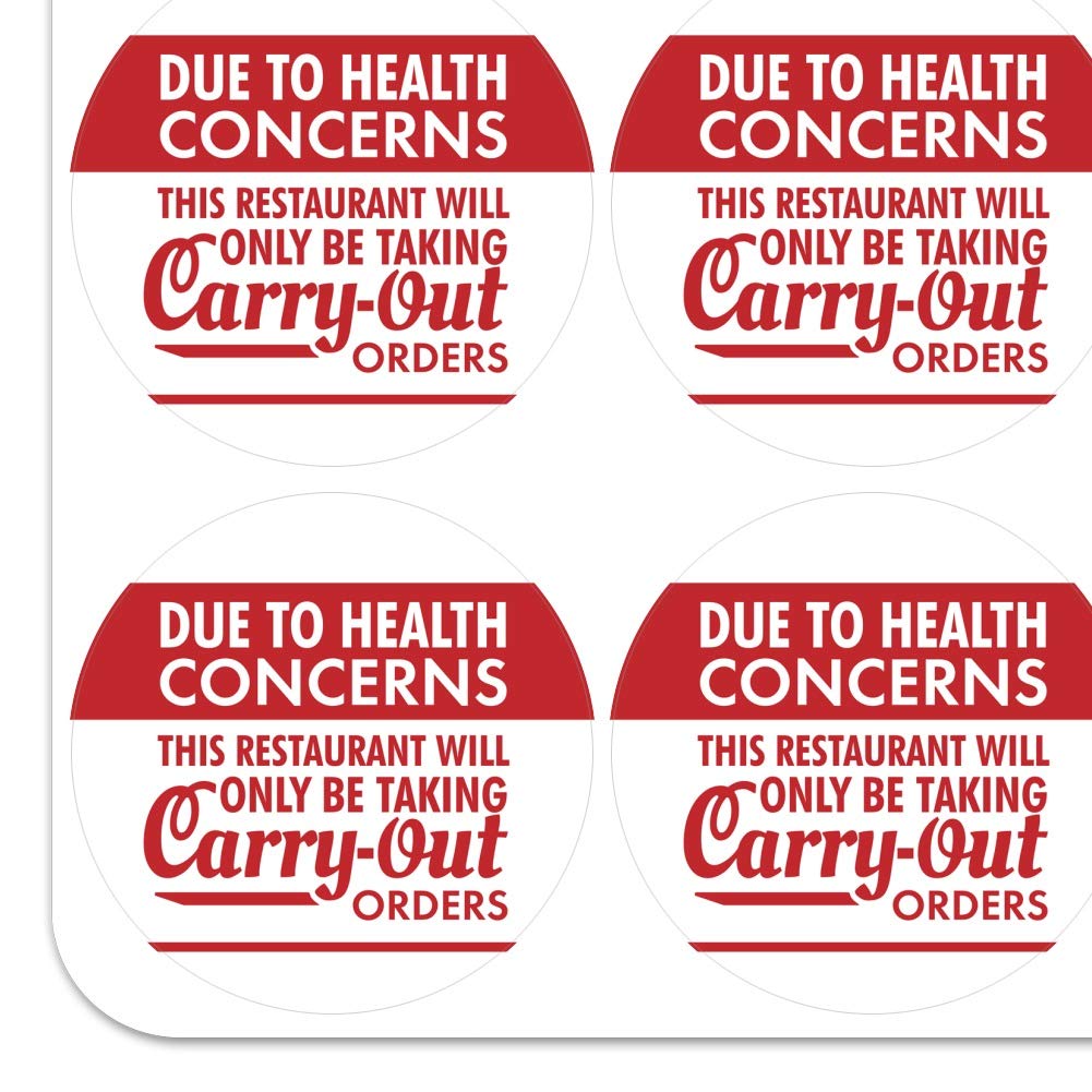Restaurant Carry-Out Order Planner Calendar - Scrapbooking & Crafting Stickers for DIY Projects, Meal Planning, and Memory Keeping