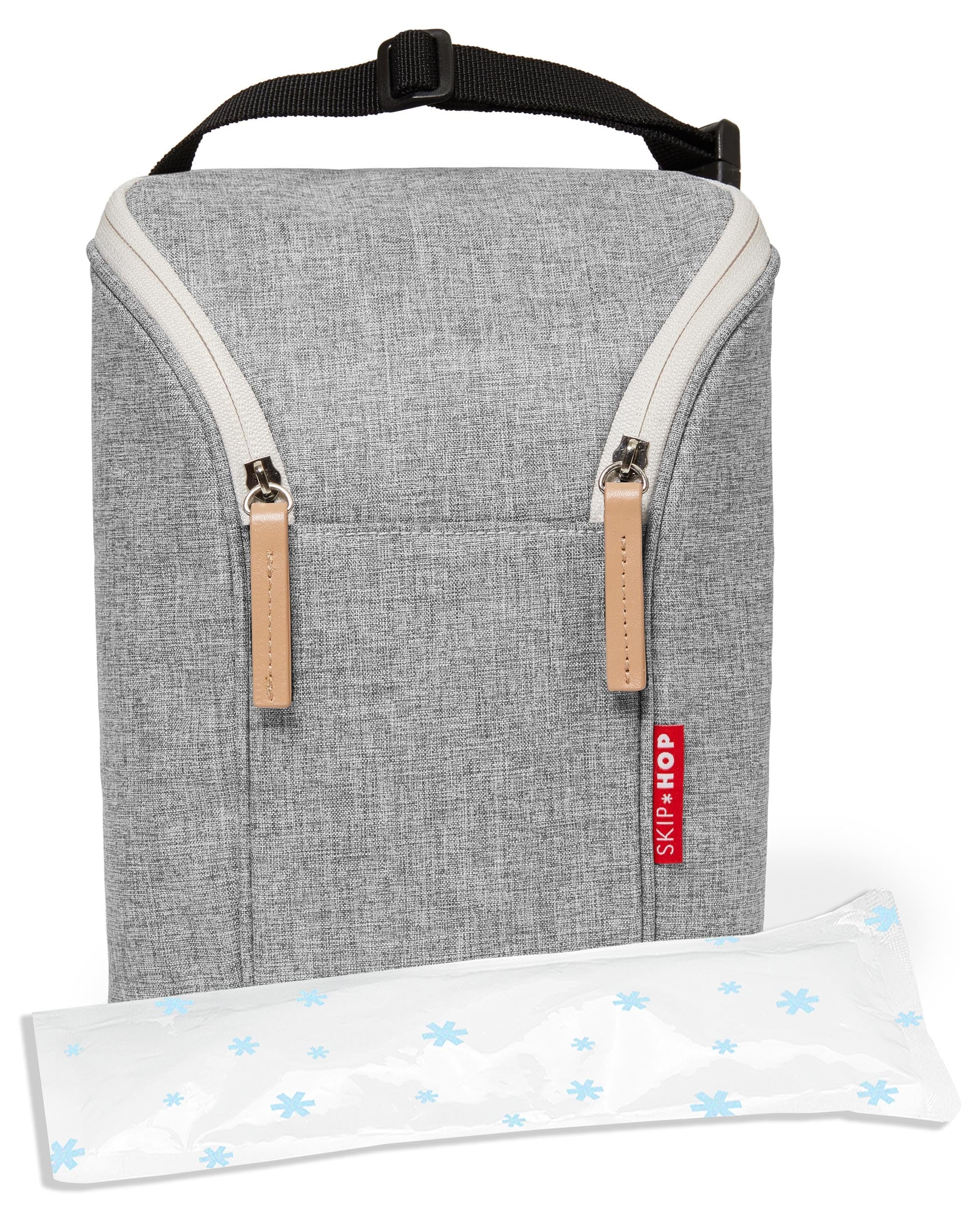 Skip Hop Grab & Go Double Bottle Bag - Insulated Baby Bottle Holder for Twins, Perfect for Daycare, Travel & On-the-Go Parents - BPA-Free & Leak-Proof Design