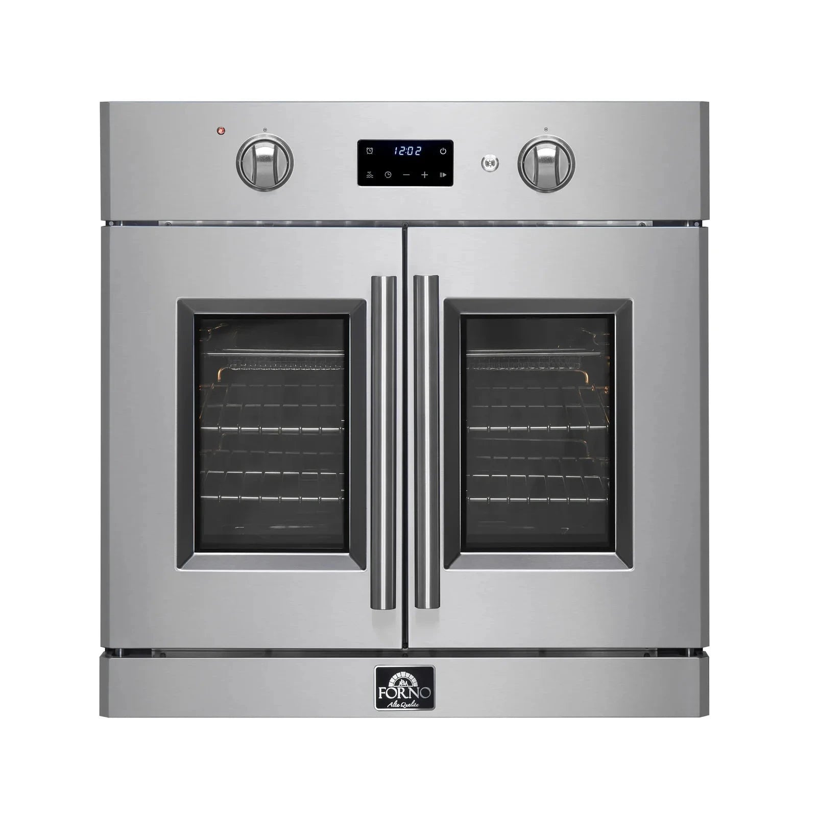 Forno Asti 30 Inch French Door Electric Wall Oven with Convection - FBOEL1333 Model | Built-in Installation for Modern Kitchens | Perfect for Baking, Roasting & Family Cooking