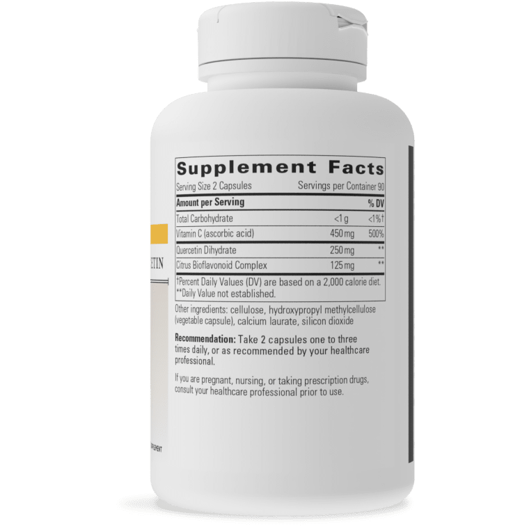 Best Vitamin C with Quercetin Supplement - Immune Support & Antioxidant Boost - for Daily Wellness & Cold Defense