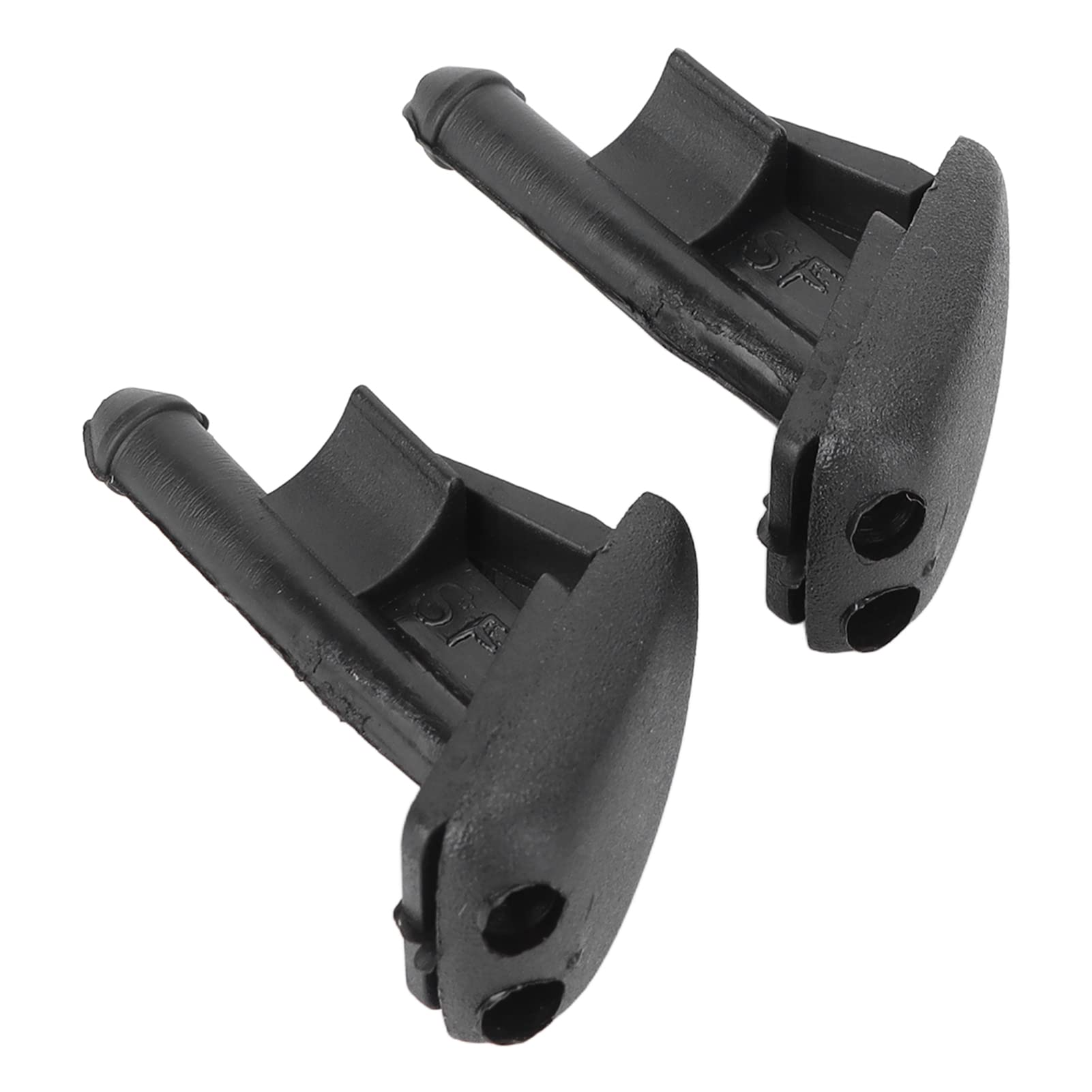 aqxreight Windshield Washer Nozzle - 1 Pair Black Car Front Windshield Washer Spray Nozzle (OE 61601384859) - Perfect for BMW, Mercedes, Audi & More - Easy Installation & Improved Visibility in Rainy Weather