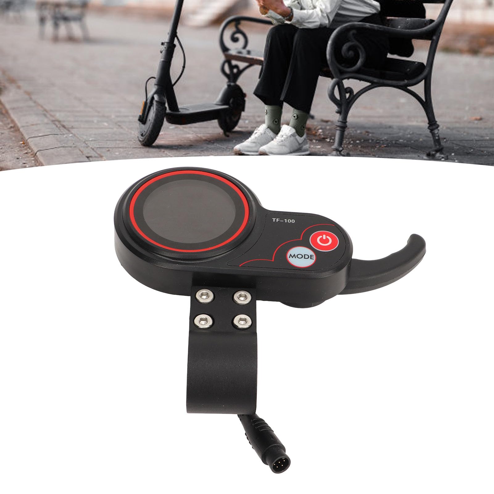 Waterproof 6-Pin LCD Display Control Panel for KUGOO M4 Electric Scooter - TF-100 Electric Scooter Display Panel | Perfect for Commuting & Urban Travel