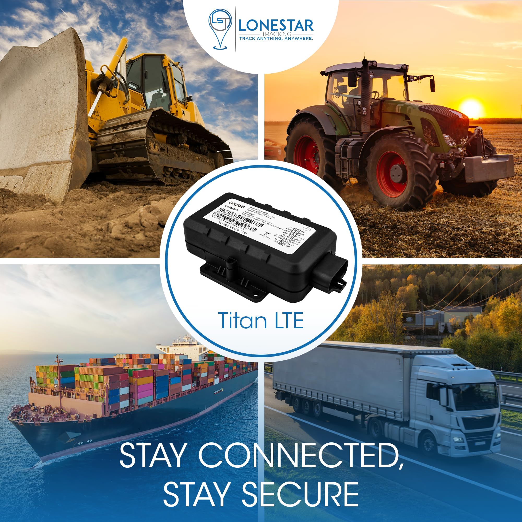 LoneStar Tracking GPS Tracker: Titan LTE 4G/5G Hidden Car GPS Device - Anti-Theft Vehicle Security for Cars, Fleet, Trucks & Assets with Real-Time Location Tracking (Subscription Required) | Perfect for Personal Vehicles, Business Fleets & Asset Protection