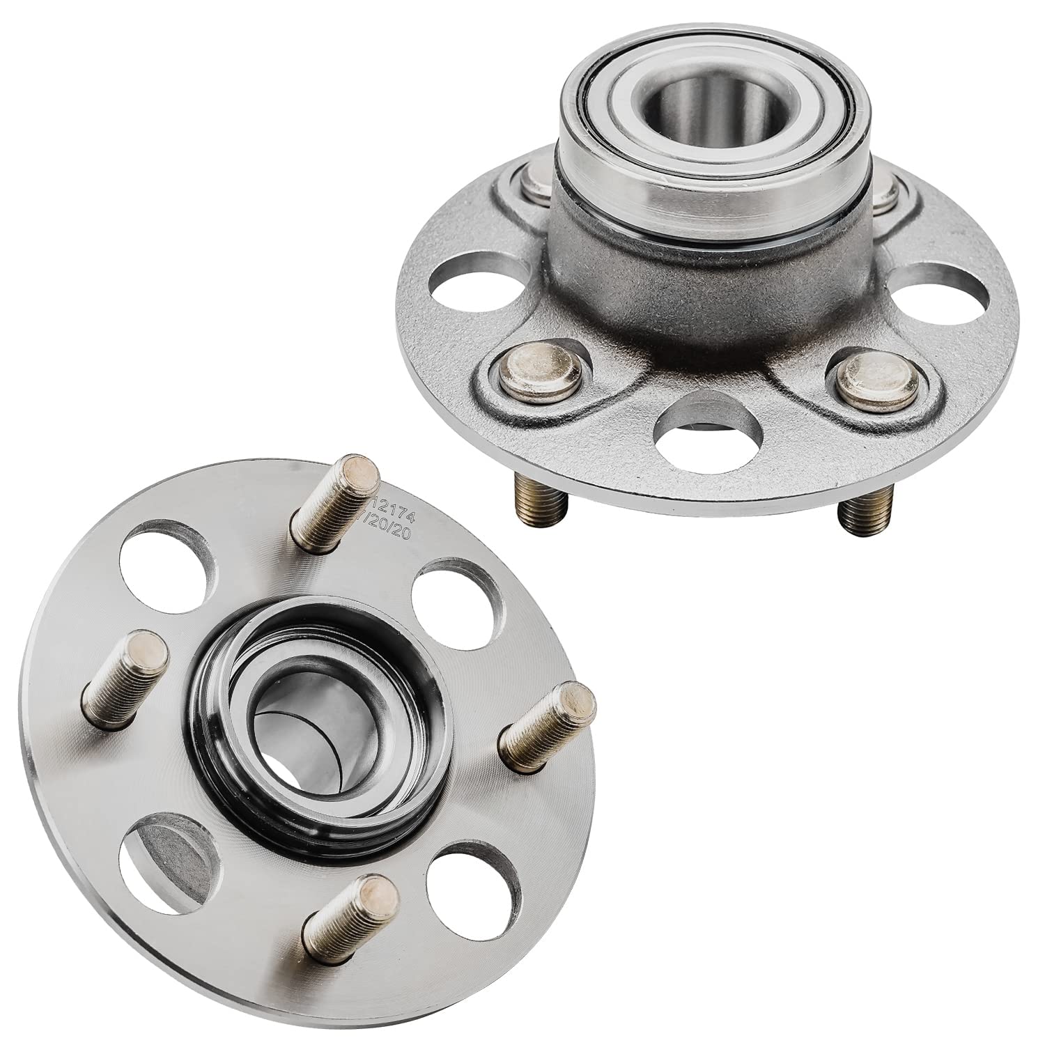 Detroit Axle 4-Piece Wheel Bearing Hub Kit - Compatible with 2001-2005 Honda Civic (Front & Rear Wheel Bearings Replacement) | Durable Auto Parts for Smooth Ride & Long-Lasting Performance | Perfect for Daily Commute, Road Trips & City Driving