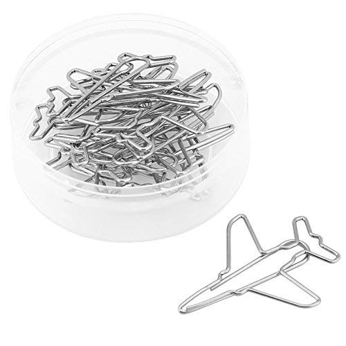Hilitand 10pcs Cute Airplane Shaped Paper Clips - Colorful Office & School Supplies, Fun Bookmarks, Planner Clips for Organizing, Great Gift Idea for Students & Colleagues - Perfect for Notebooks, Journals, Files & DIY Projects