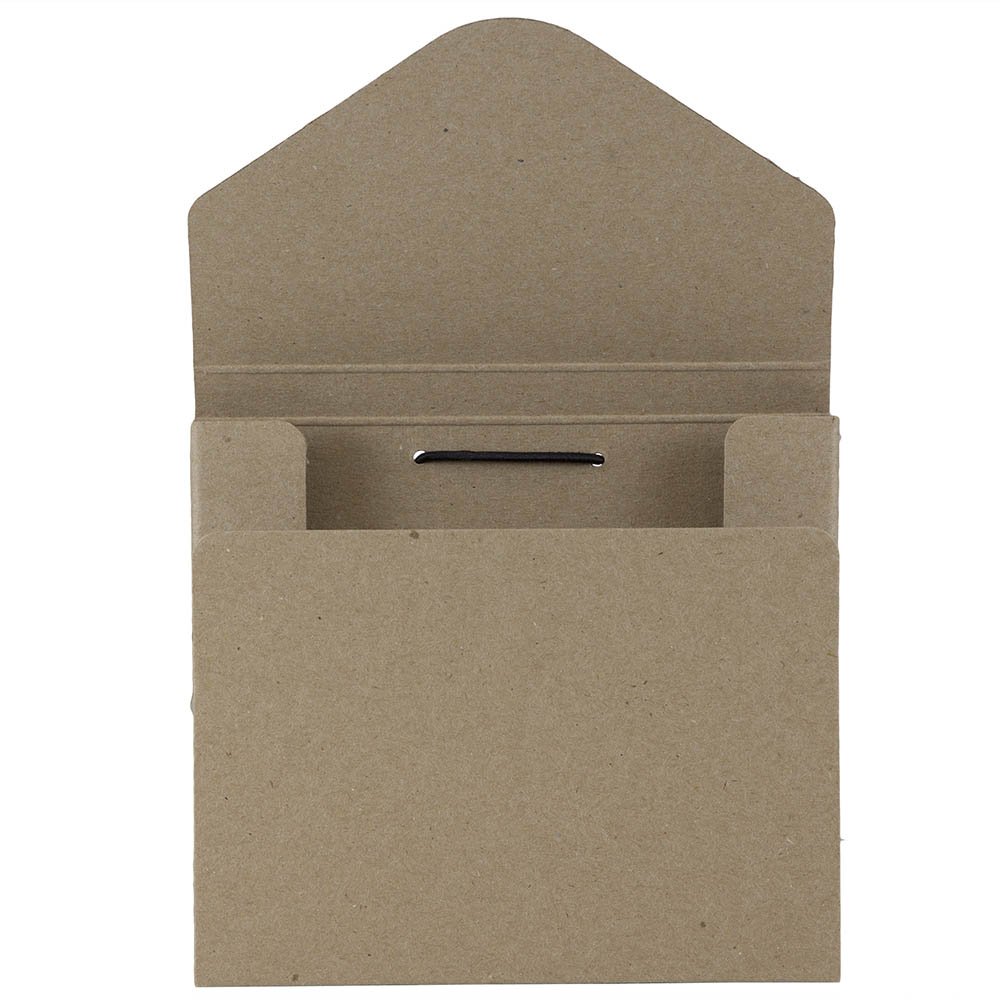 Recycled Kraft CD Case Portfolio with Elastic Closure - for Storage & Organization