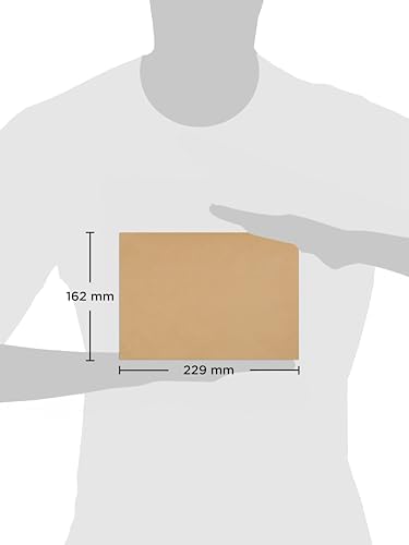 Purely Everyday C5 162 x 229 mm 80 GSM Gummed Mailer Envelopes (1001) Manila - Pack of 500 | Self-Sealing Mailing Envelopes for Business, Office & Shipping | Perfect for Documents, Invoices & Letters