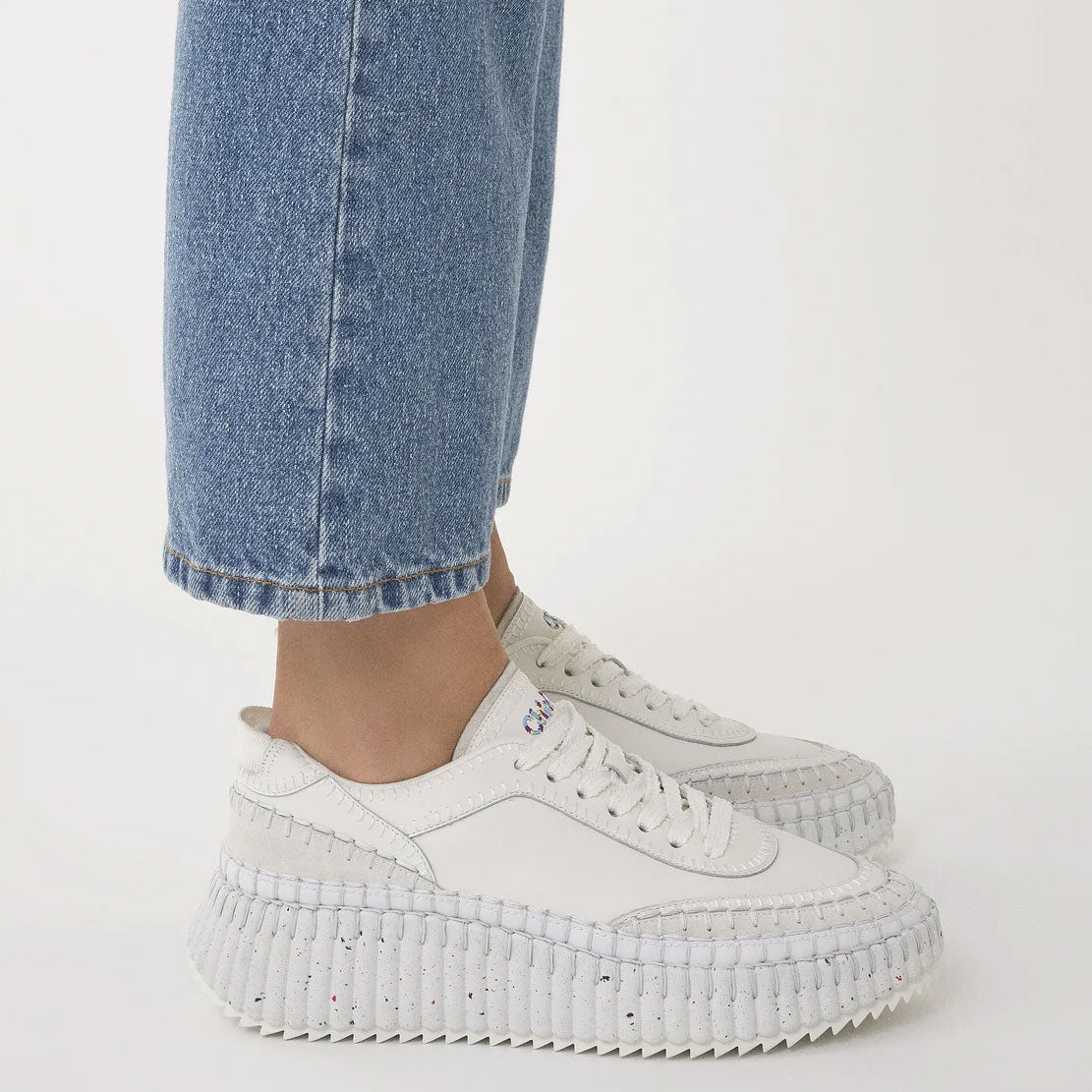 Premium Nama Leather Sneakers for Men & Women - White Casual Shoes for Walking, Running & Everyday Wear | Comfortable & Stylish Footwear for Work, Travel & Outdoor Activities