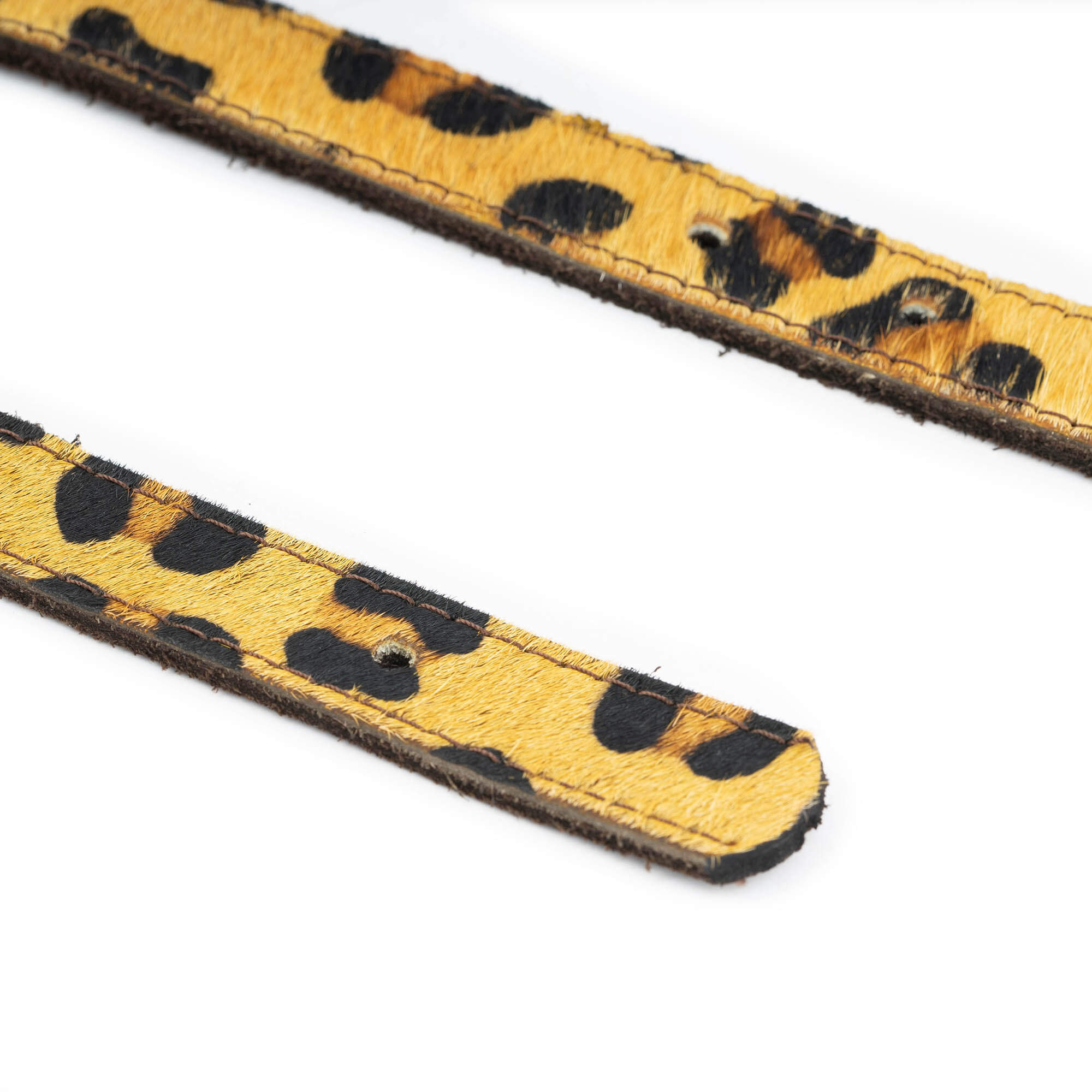 Fendi Women's Reversible Leopard Print Calf Hair Belt - Brown & Leopard Strap - Luxury Fashion Accessory for Dresses, Coats & Jeans