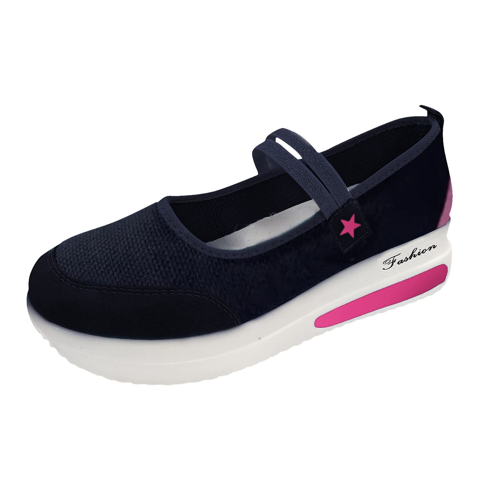 RUIY Women's Slip-On Walking Shoes - Non-Slip Running Sneakers, Breathable Lightweight Sandals for Women - Perfect for Walking, Running, Gym & Outdoor Activities