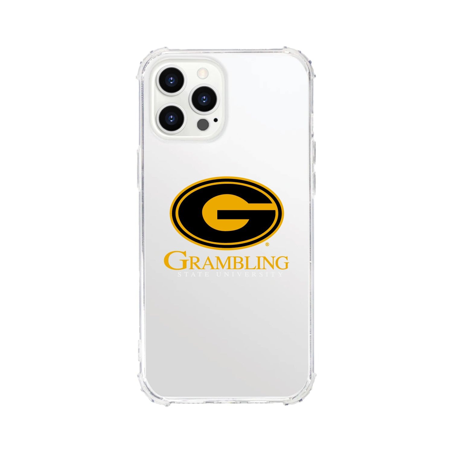OTM Essentials Rugged Phone Case for iPhone 13 Pro Max - Shockproof Protective Cover with Tough Edge Design | Grambling State University Gifts | Perfect for College Students & Alumni