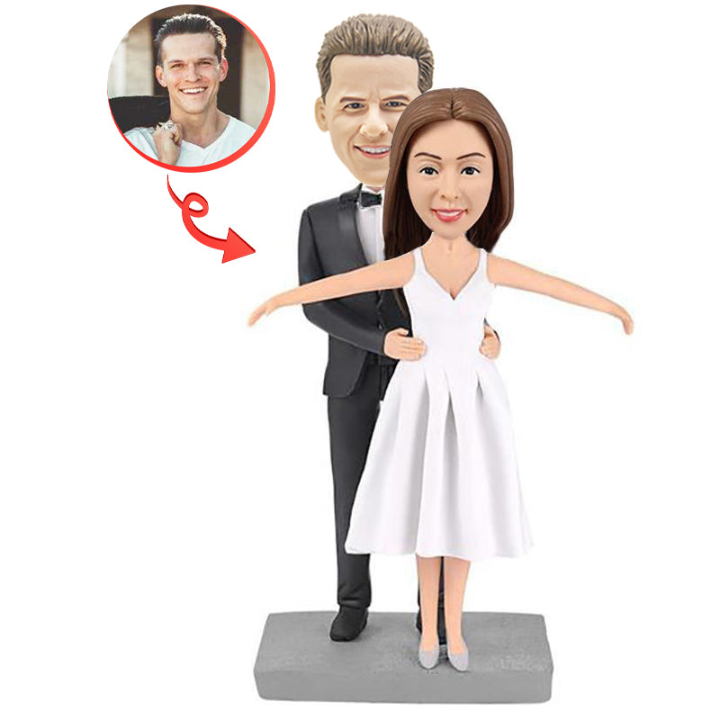 Jack And Rose Custom Bobblehead - Personalized Couple Figurine - Unique Anniversary Gift for Couples - Perfect for Wedding, Valentine's Day & Home Decor