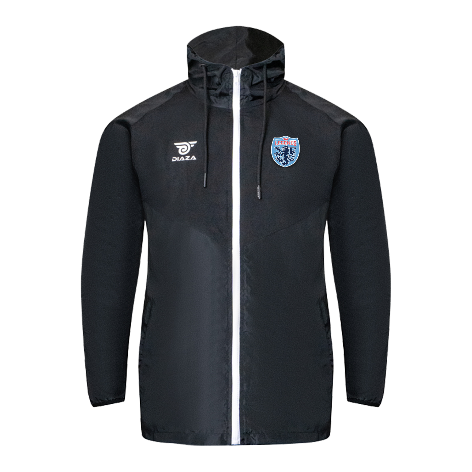 Legends FC Noche WindRunner Jacket - Lightweight Waterproof Running Windbreaker for Men & Women - Perfect for Outdoor Jogging, Hiking and Travel